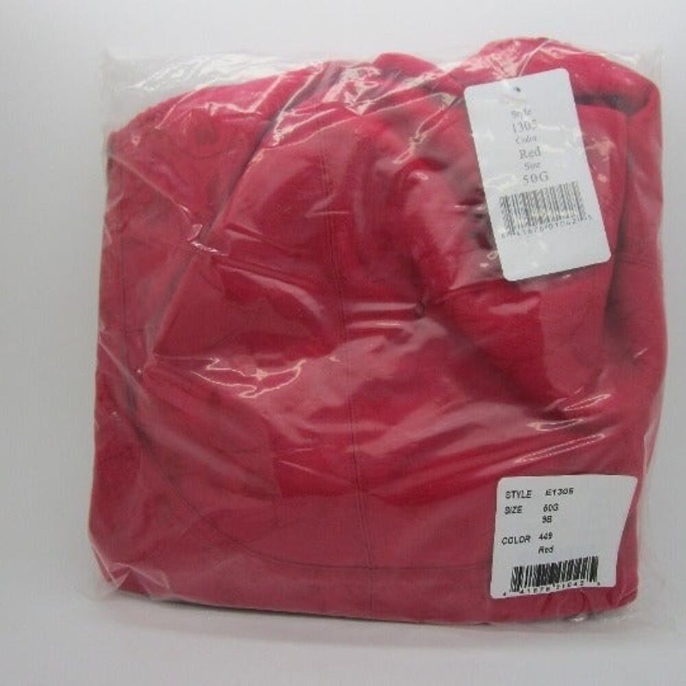 Elila Jacquard Softcup Bra 50G Red Full Coverage Style 1305 NEW